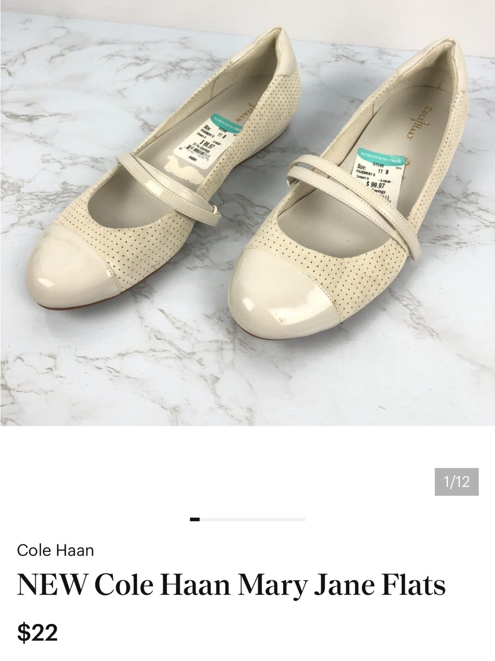 NEW Cole Haan Mary Jane Flats